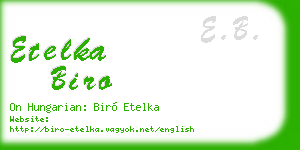 etelka biro business card
